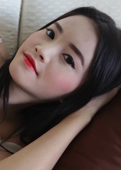 Hot Thai ladyboy Ice gets herself a big white cock