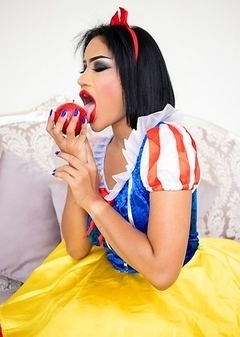 Ladyboy Benz is wearing a dress right out of a fairytale.